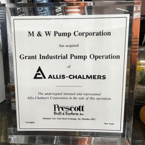 MWI-acquires-Couch-Pump-Allis-Chalmers-plaque