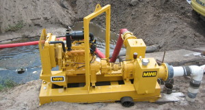 Dewatering pump outlet