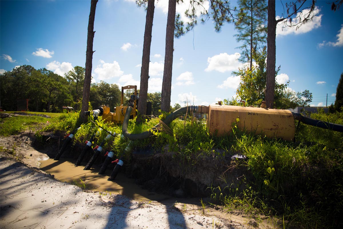MWI pumps near trees in Tampa, FL